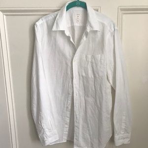 Men’s Gap Button Down Linen Shirt M